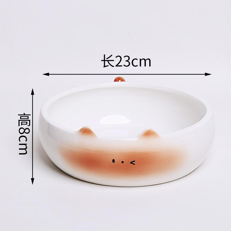 Sean Siamese Cat Ceramic Fruit Plate Creative High-Value Cute Egg Cup Cat Couple Cup Saucer