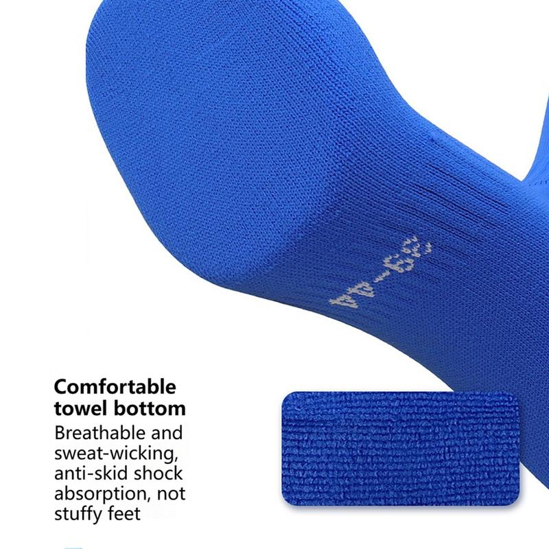 Loogdeel Children Adult Football Soccer Socks Breathable Over Knee High Football Long Socks Outdoor Sports Rugby Stockings