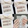 High-quality Handmade Nail Stickers With Sparkling Gemstones For Ladies