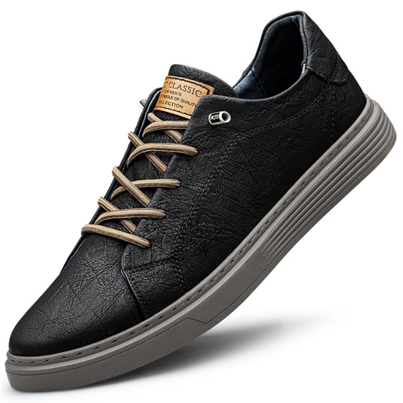 Italian Brand Black Genuine Leather Oxford Shoes UNISEX Casual Shoes Lace Up Flat Sneakers Luxury Shoes for Men Big Size: 36-47