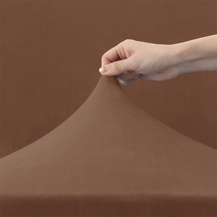 Cover For Small Armchair S, Velvet, Brown