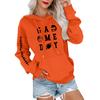 Women's Fashionable, Casual, Comfortable Round-neck, Hooded, Long-sleeved, Rugby-print Warm Sweater