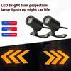 Motorcycle Projection Turn Signal Ground Light LED Universal Decorative Light Atmosphere Light Modified Motorcycle Warning D3P1