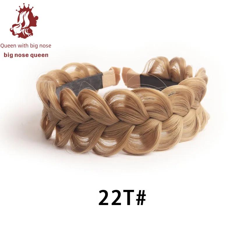 New Style Cable Knit Hair Wig Cap Simulation Hair Width Expansion Weave White Cover High Top Accessories Handmade Clip 22T