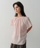 Ia Greta Shirring Blouse (Pink)