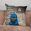 Funny P-Pepe Frog Sad Pillow Case For Home Bedroom Car Office Decoration Living Room Sofa Cushion Cover Suitable