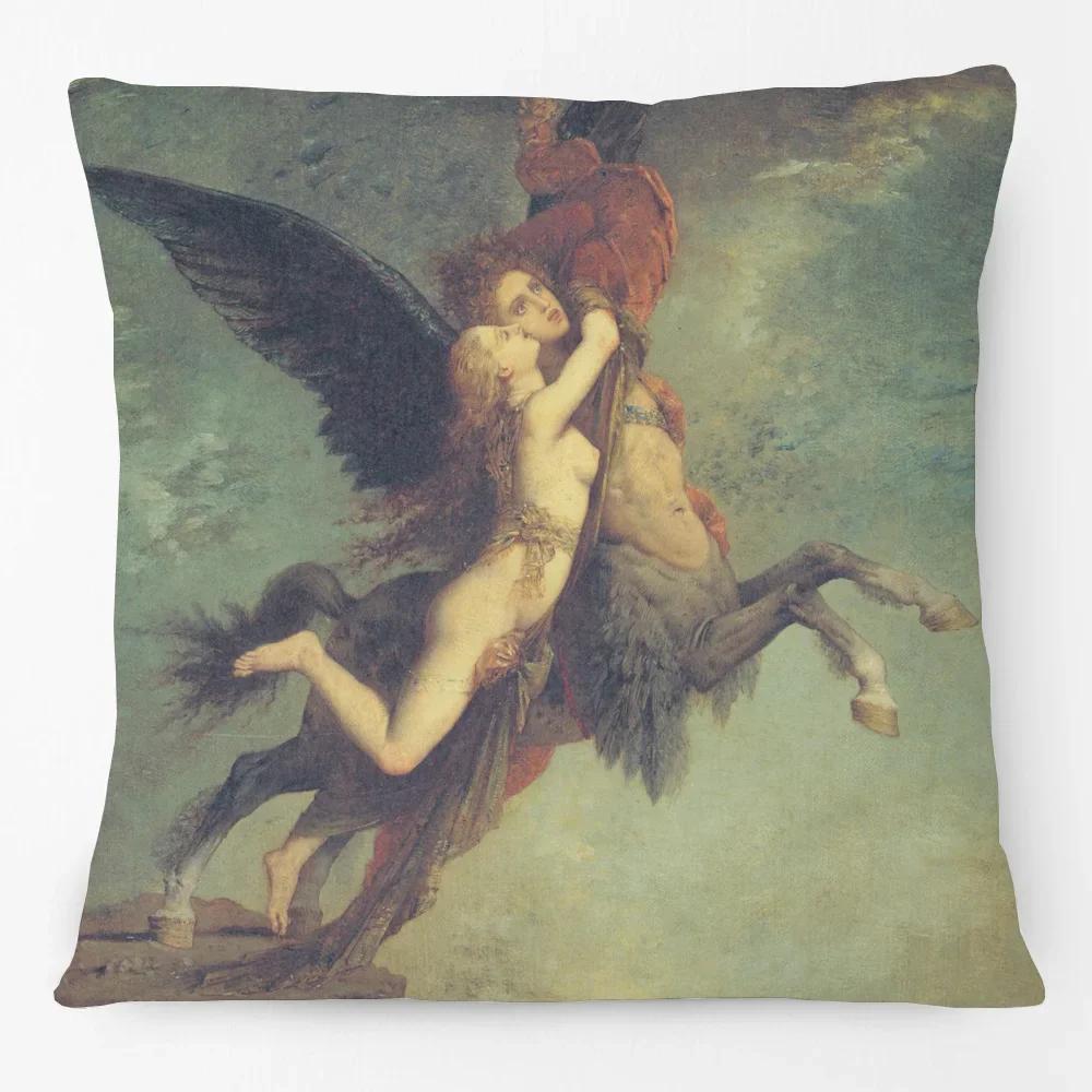 

Римская мифология Ангел Женщина Портреты Постер Наволочки для подушек Европейская живопись маслом Искусство Наволочка 66x66cm