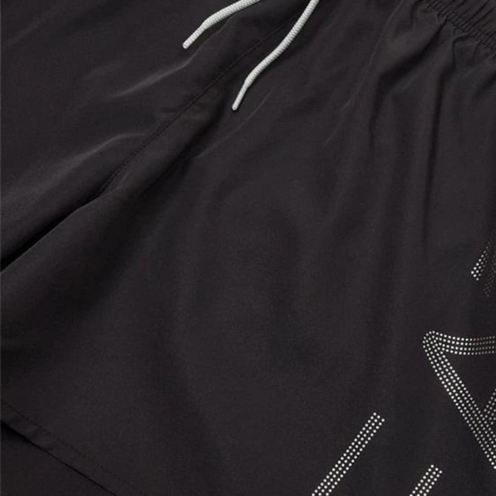 Emporio Armani EA7 SS25 Lace Letter Print Beach Shorts Men Shorts Black 7M000550-AF14497-MC026