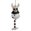 Gruselige Dämonen Windspiel Set mit 2 Stück Halloween Heimdekoration Wetterfest Harz Eisen Materialien Spukiges Thema Hängende Ornamente