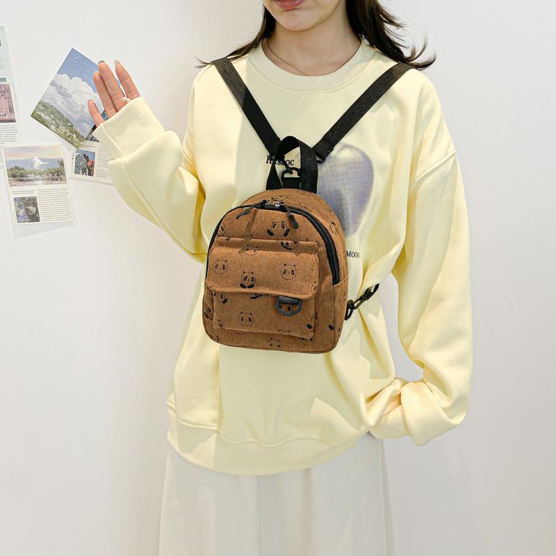 New Mini Backpack Versatile College Student Small School Bag Female Commuter Mommy Bag Ladies Cute Backpack