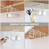 Gadpiparty 8-Piece Under-Cabinet Kitchen Hooks, Cup Hangers, Under-Cabinet Tool Hooks, Punch-Free, Mug Storage Rack, Display, Hanging Storage, Organiz