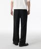 Musinsa Standard Whipcord One-Pleat Wide Hidden Banding Slacks [Black]