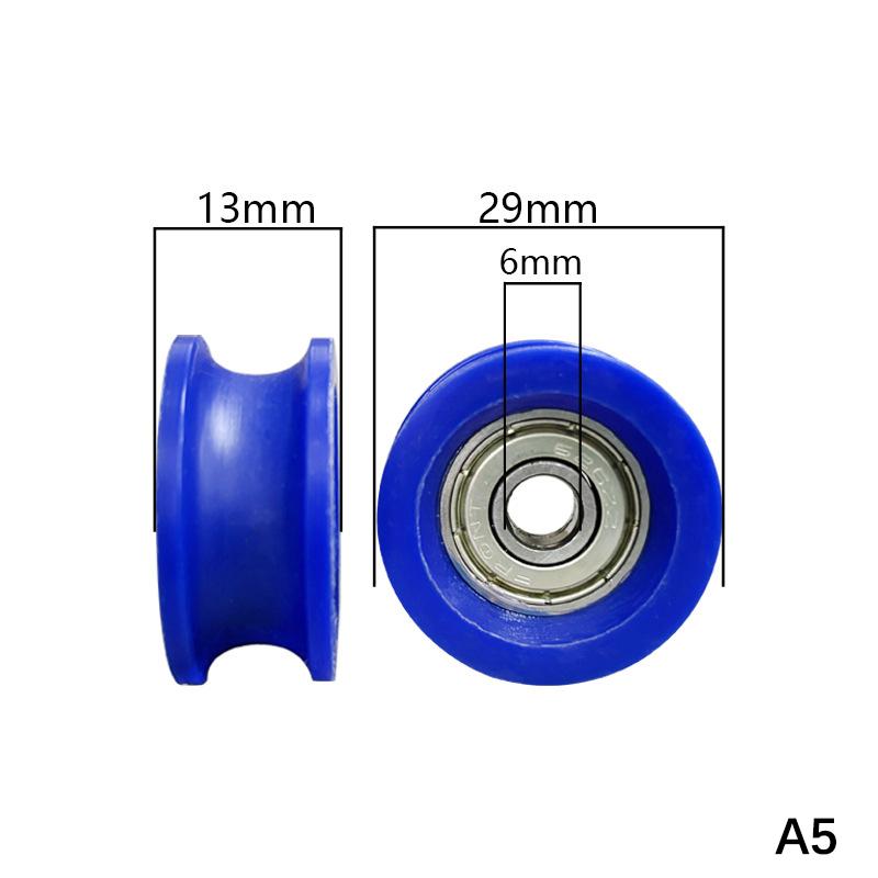 U-groove Nylon Round Pulley Ball Bearing Wheels, Used For Door And Window, Shower Pulley, Drawer Sliding Door Diameter 23-43mm