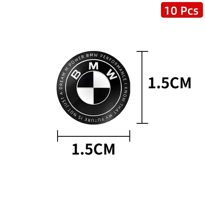 15mm Car Door Keyhole Cover Sticker Car Door Lock Keyhole Protection Stickers For BMW Performance M1 F25 F26 F15 F16 E90 E91 E92