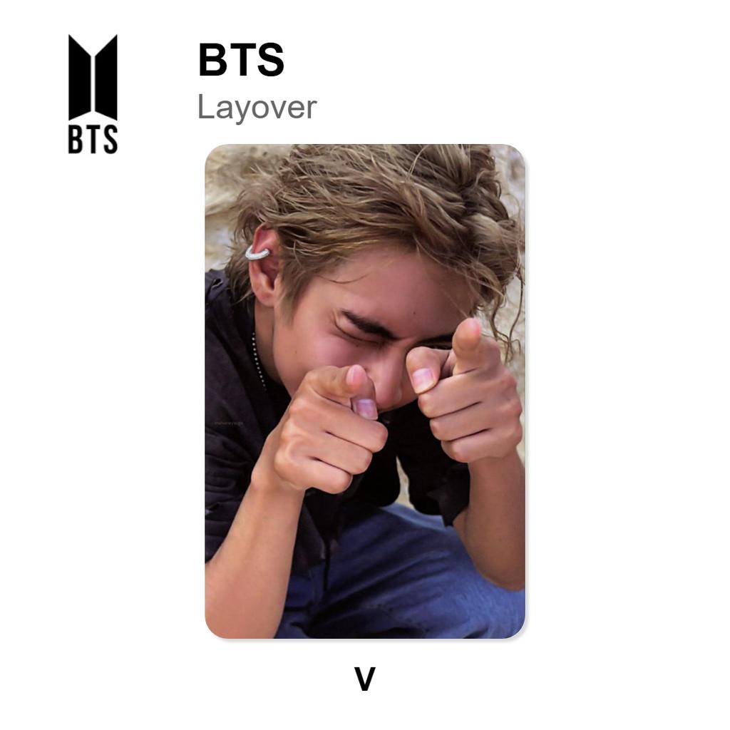 BTS Layover Official Photocard