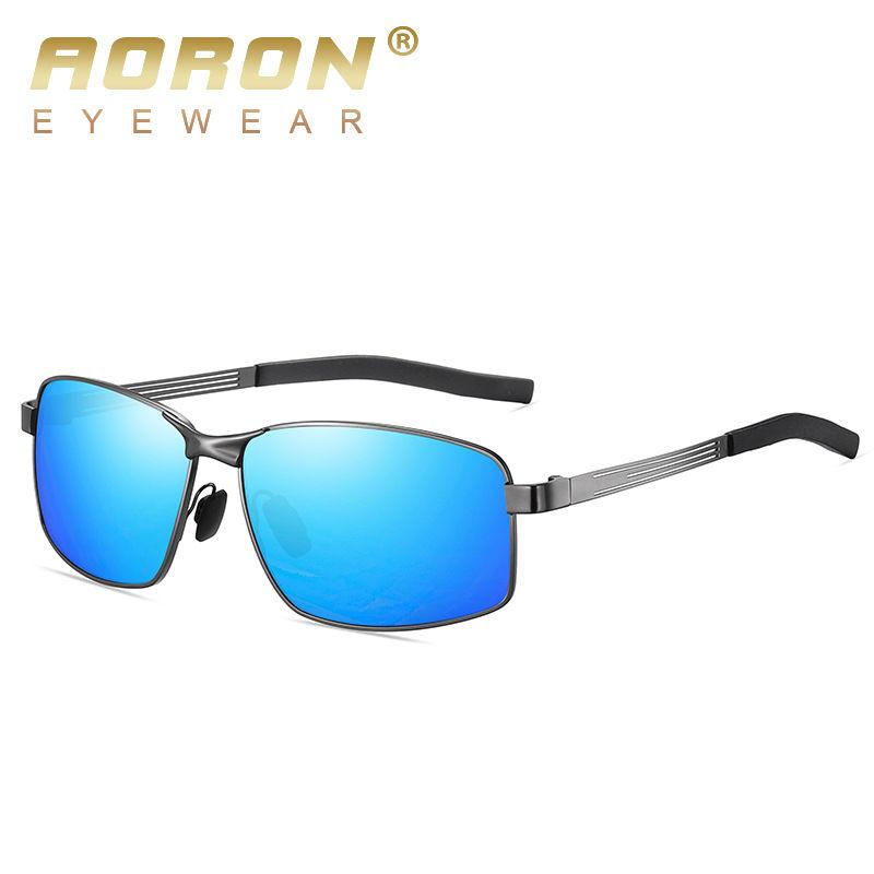 AORON Fashion Metal Frame Polarized Sunglasses Outdoor Sports Driving Glasses Classic Colorful Sunglasses for Men Women