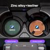 For BMW X1X2 X3 X5X4 X6 X7 1 3 5 7 Series F40 E90 G20 G30 i7 i8 2Pcs Leather Car Coaster Anti-slip Pad Water Cup Mat Accessories ulbn07