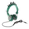 Cute Dinosaur Cartoon Kids Boys Wired Headphone Headset With Microphone