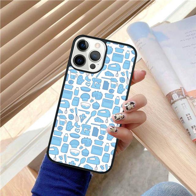 Love Baking Chef Knife Phone Case Back Cover for iPhone 17 Air 16 15 14 13 11 12 Pro Max Plus Shell Coque
