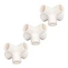 10 Pcs 5 Way Pipe Connector 25mm PVC Elbow Pipe Fitting for Furniture Greenhouse Tent