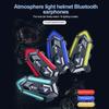 Y20 Motorcycle Helmet Bluetooth Headset BT5.3 Handsfree Call Wireless Noise Reduction Waterproof Headphone with RGB Light