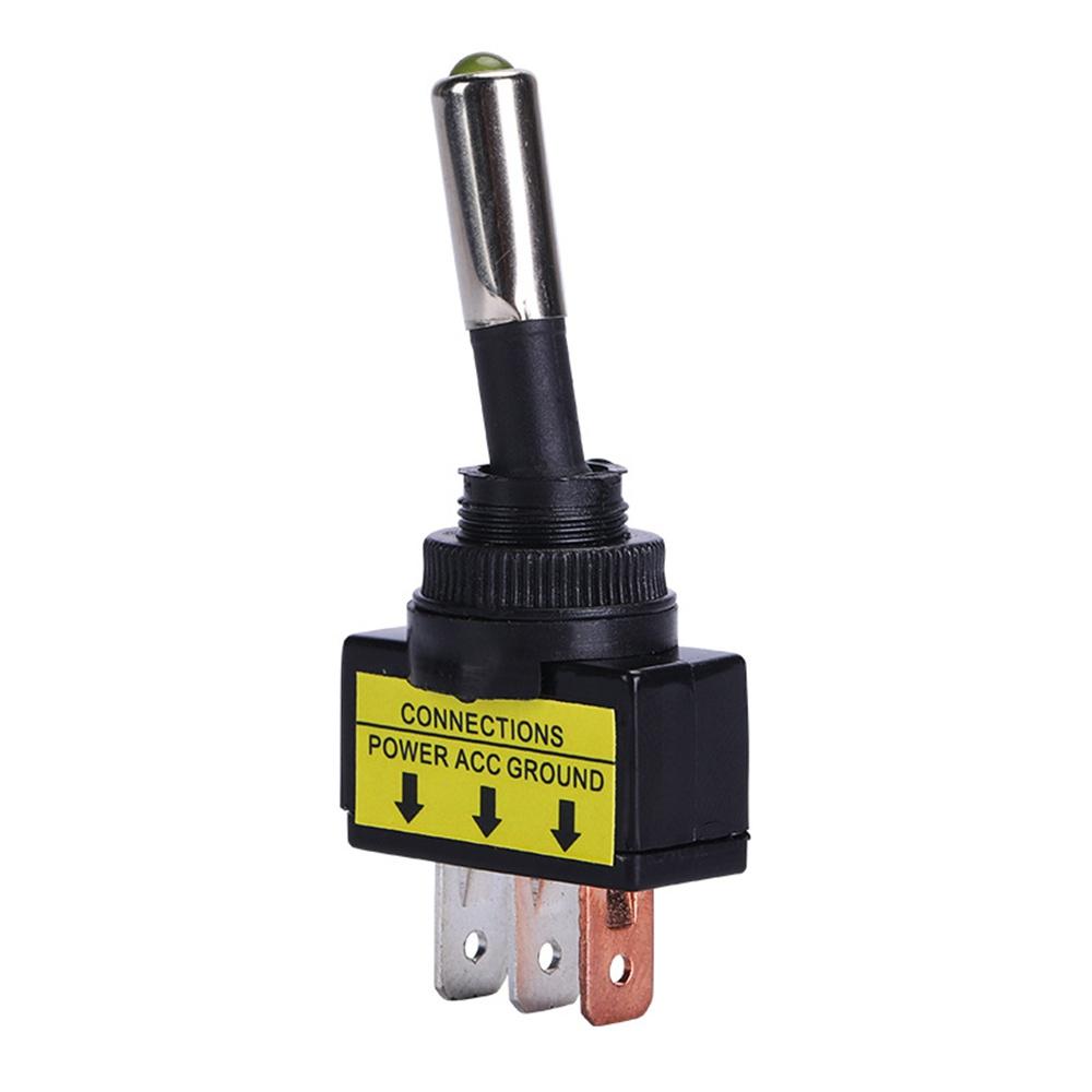 1PCS ASW-15D DC 12V 20A Auto Auto LED Licht Toggle Rocker Swi, 12mm Auto modifikation schalter taste schalter kippschalter