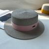 New Hat Women's Spring and Summer Flat Top Top Hat Adjustable French British Sunshade Sunscreen Travel Versatile Seaside