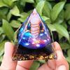 Crystal Gravel Pyramid Resin Ornament: Home & Office Decoration Gift
