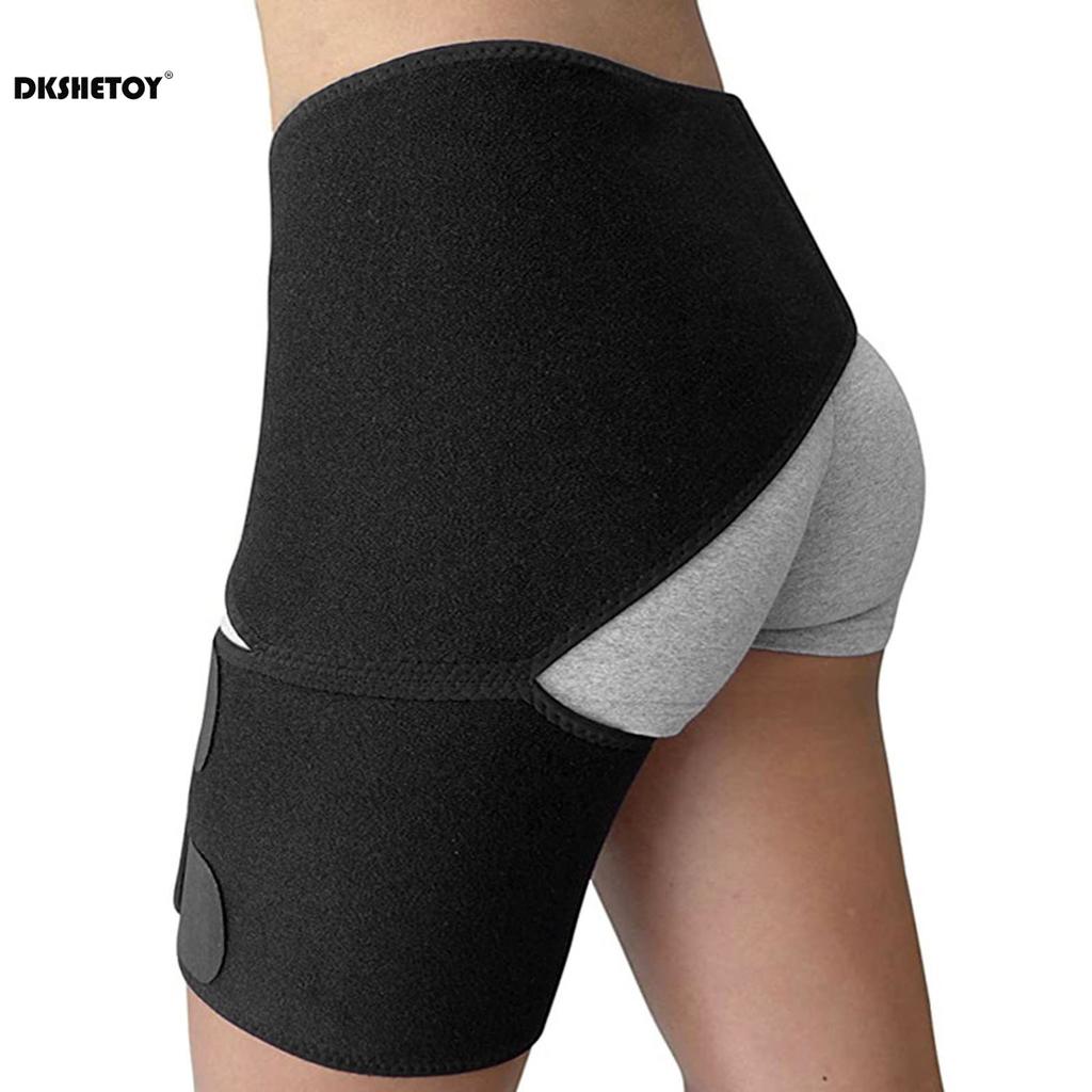 Adjustable Compression Hip Brace Support Belt for Pulled Groin Muscle Hip Joints Arthritis Protector Legwarmers