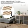20Pcs 5/16-18x2inch Heavy Duty Carbon Steel Hanger Bolts Double End Bolts Hardware for Outdoor Furniture Installation