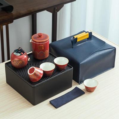 Tao Zhide Portable Ceramic Kung Fu Tea Set