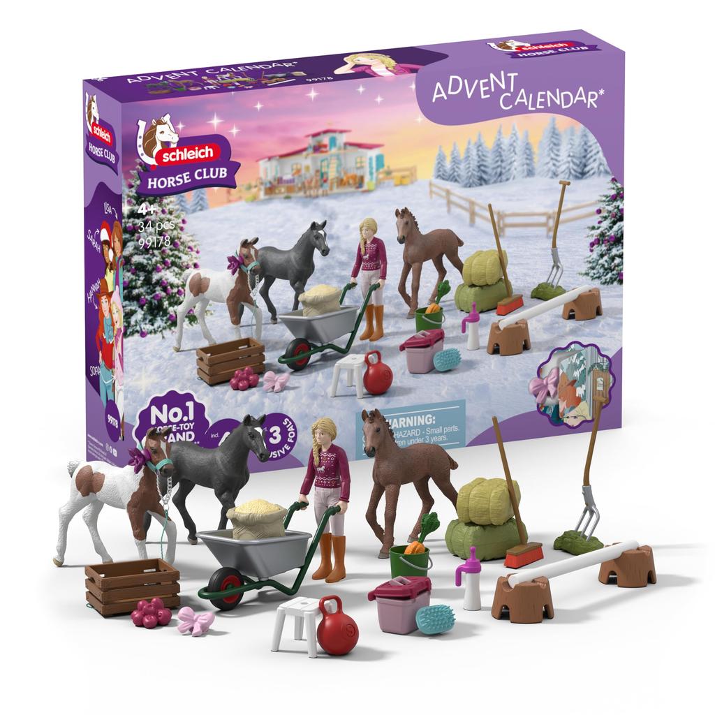 Schleich Horse Club Advent Calendar | Figurines for ages 6 and up | Animal Gift | 99178