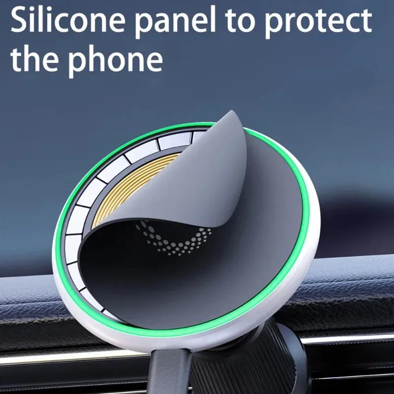 Magnetic Car Phone Holder For Land Rover Discovery 4 2010 2011 2012 2013- 2016 15W Wireless Charging Phone Stand MagSafe Base