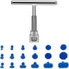SYCOOVEN 19Pcs Dent Repair Puller Kit, Universal T Bar Dent Repair Paintless Dent Repair Puller, Dent Removal Kit Include T Bar Dent Puller And 18