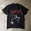 Norwegian Black Metal Rock Dark Band Cotton Tshirts Hip Hop 1991 Emperor Print Tee Men Women Retro Comfortable Loose Streetwear