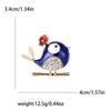 Cute Enamel Bird Brooches for Women Unisex Rhinestone Animal Pins Event Funny Luxury Gifts Friends Clothes Decoration