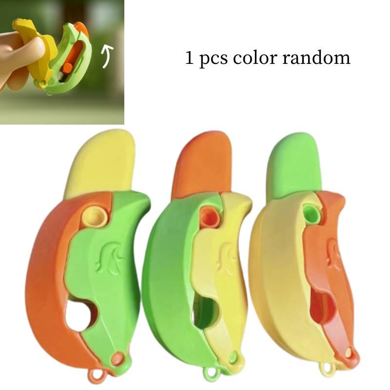 New Gravity 3d Banana Carrot Knife Round Blade Banana Radish Knife Decompression Toy