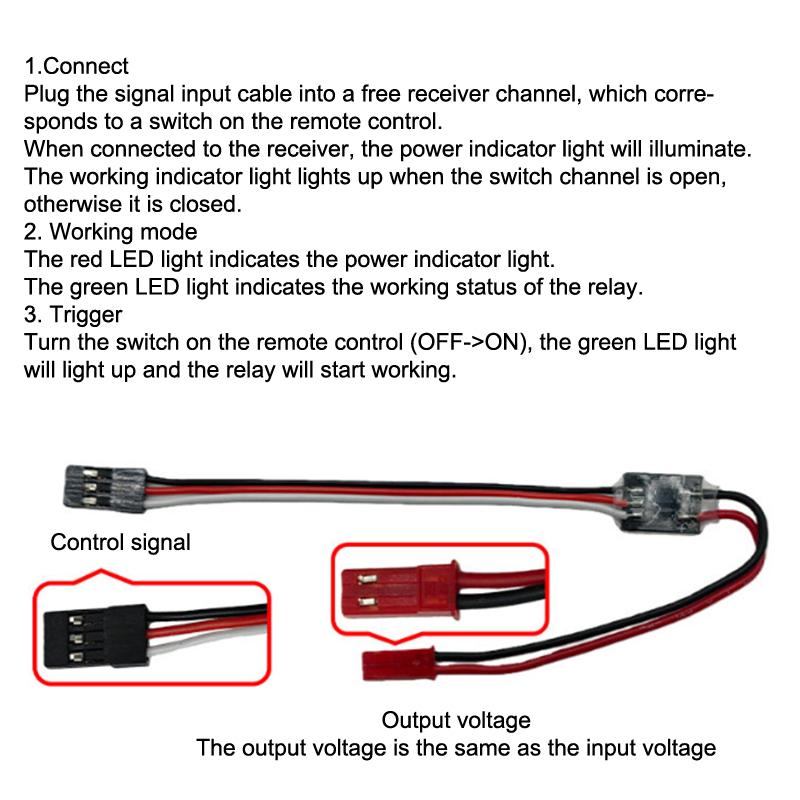 2-20A Remote Control PWM Switch 3-30V Aerial Signal Control Electronic Switch for RC Drone Aircraft Home Intelligent Modification