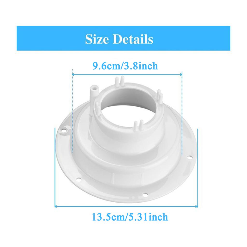 RV Plumbing Vent Cap Kit Duct Vent Cover with Screws for  Camper Trailer Motorhome, White