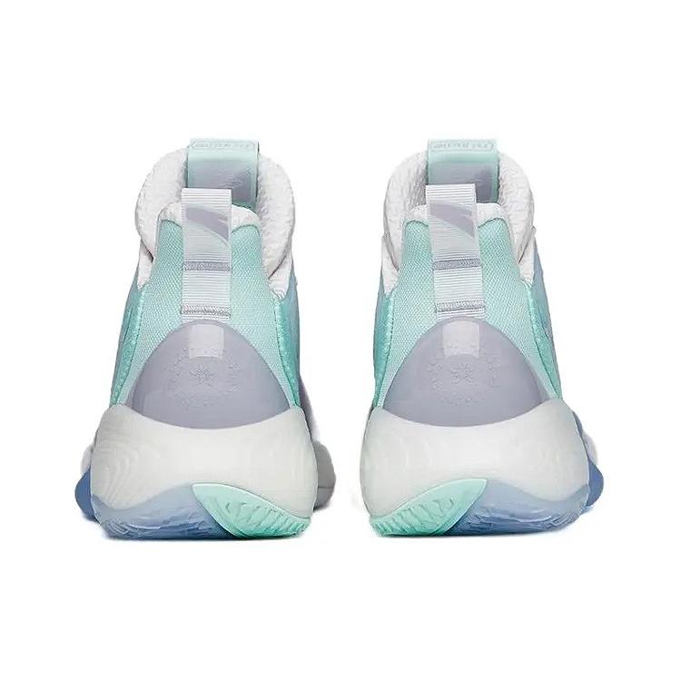 Anta Bubble Bomb Basketballschuhe Damen Low Top Flach Strandgrün/Lotuslila/Elfenbeinweiß 122211603Q-1