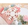 Snowflake Felt Ball Garland - Winter Birthday Home Decorations,Frozen Snowflake Garland Photo Props,Winter Wonderland Felt Ball Banner,Felt Snowflake