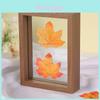 Wooden Doublesided Glass Photo Frame For A4 Herb Leaf Specimen Diy Art Display For Home Decor