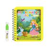 Children Early Educational Water Drawing Book and Water Pen Set Reusable Cartoon Coloring Magic Book for Kids Travel Use