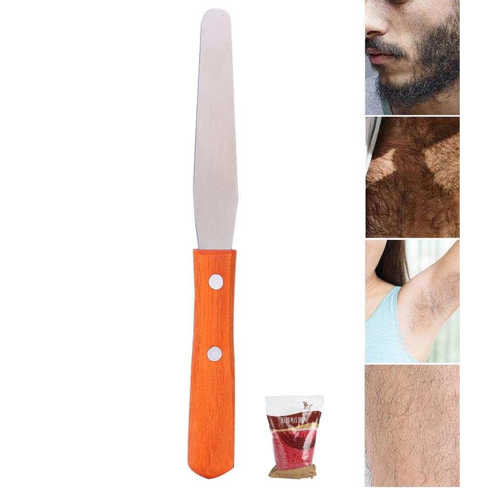 Professional Wooden Depilatory Wax Applicator Stick Spatula Hair Removal Tool