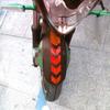Motorcycle Fender Reflective Sticker Motorcycle  Sticker Safety Warning Stripe