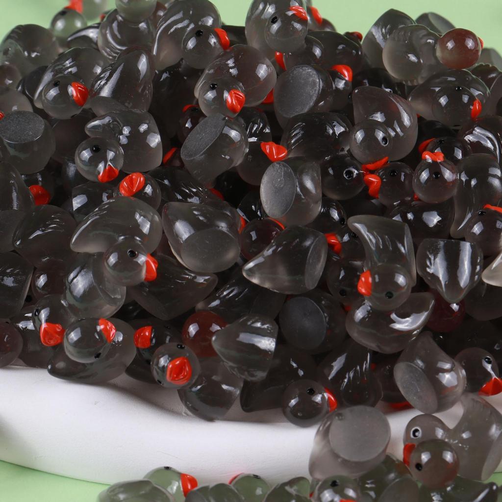 Świecący w ciemności żywiczny Kaczuszek Urocze Zwierzątko Etui na Telefon i Dekoracja Domku dla Dzieci