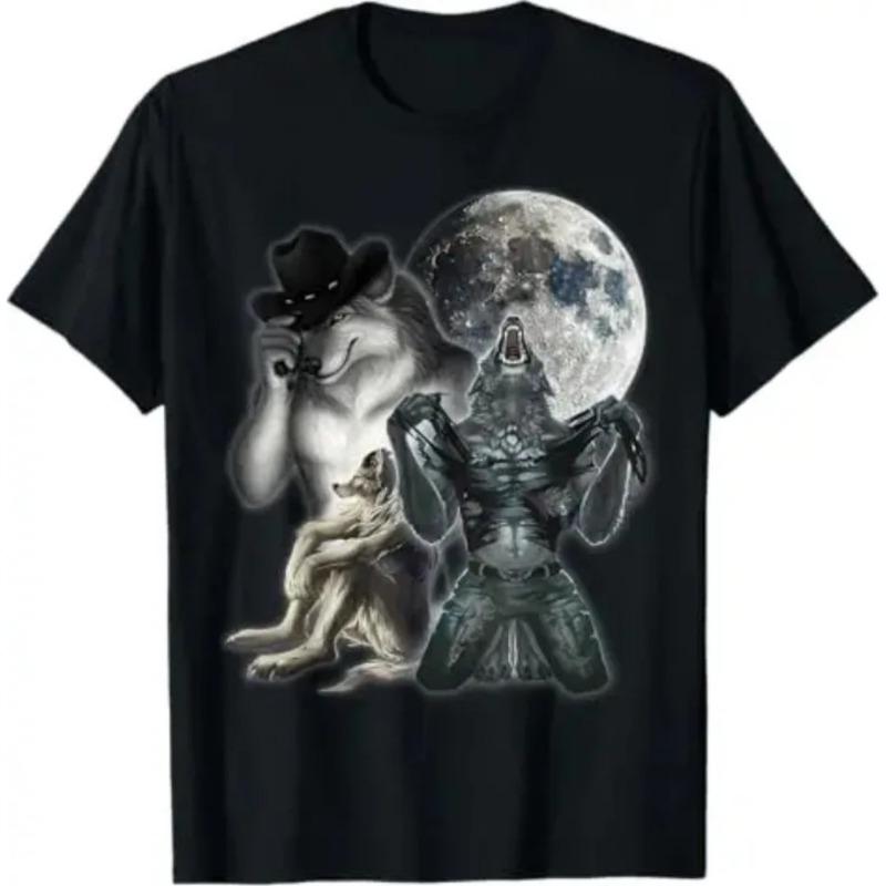 Short Sleeved  Tshirt If They Talk Behind Your Back Fart Humor Funny Hide Your Wife The Alpha Is Here Saying Wolf Graphic