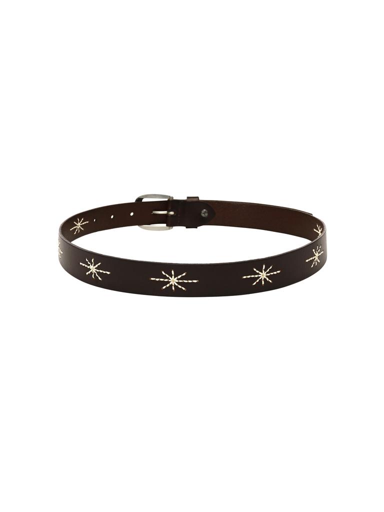 Soltipebeul Stitch Western Belt [Brown]