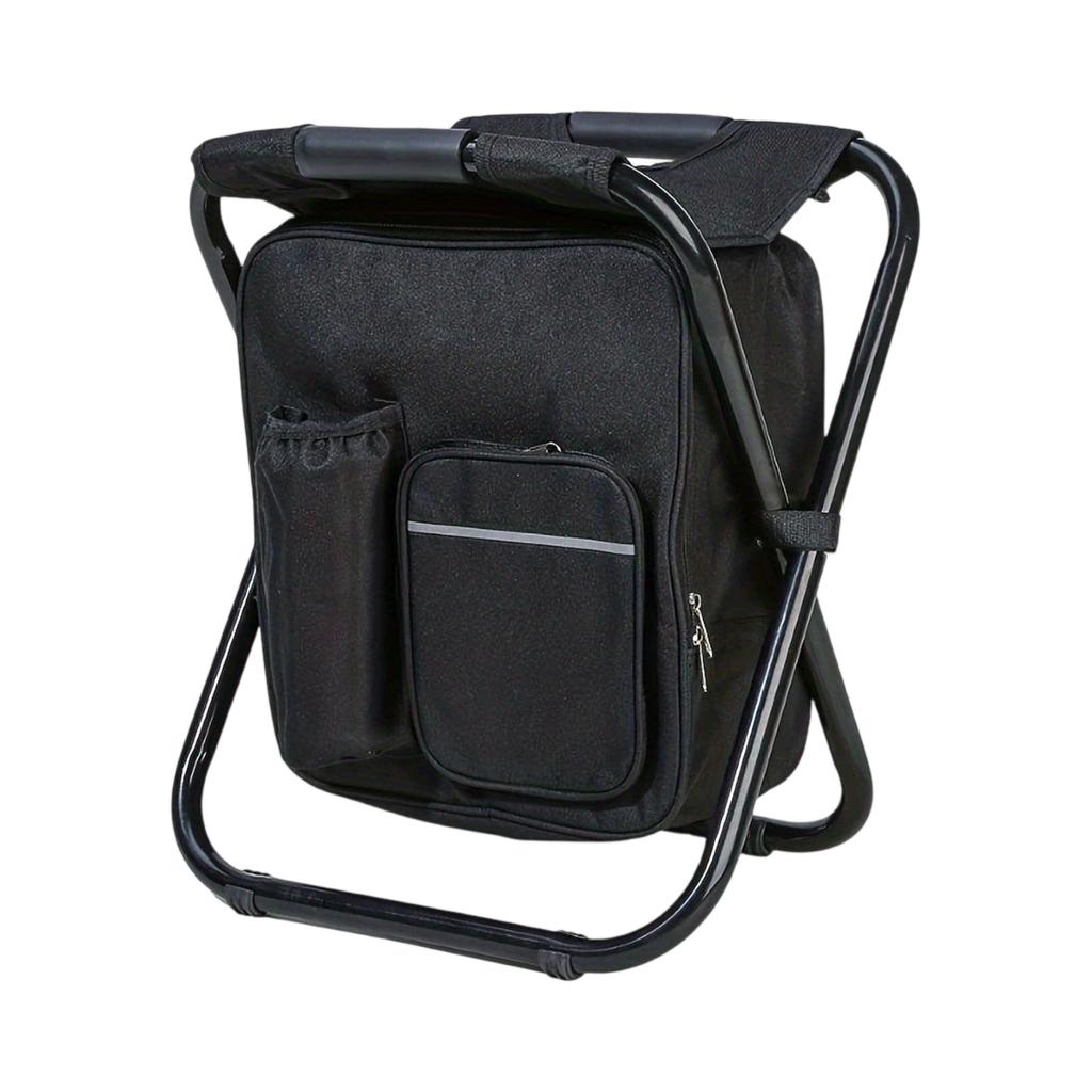 Camping Folding Stool, Portable Lightweight Outdoor Stool, Multi-Functional Storage Seat for Hiking, Beach, Barbecue, Travel, and Camping