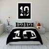Silhouette, "Messi," number 10. Bedding sets Duvet cover sets Duvet covers Pillowcases(1 * Duvet Cover 2 * Pillowcases, without duvet insert)